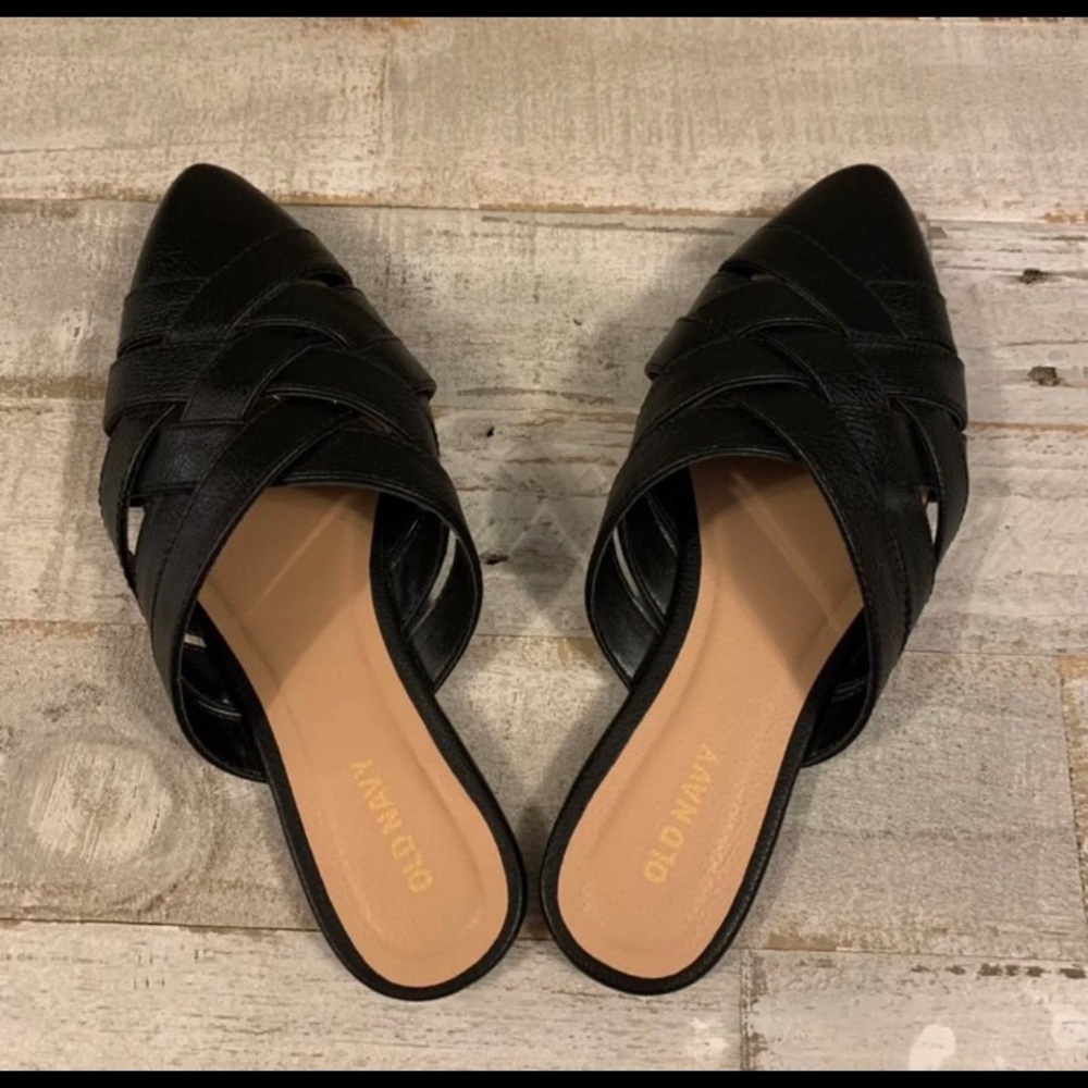 Old Navy Woven Mule Slides